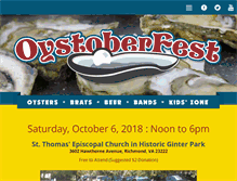 Tablet Screenshot of oystoberfest.com